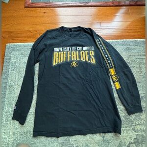 University of Colorado Black Cotton Long Sleeve Shirt